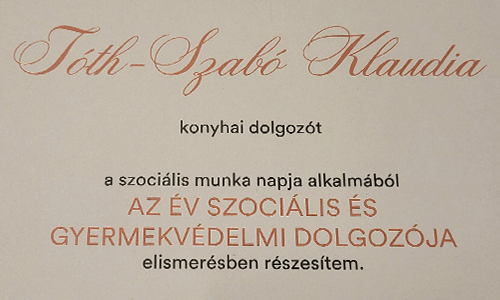 AZ ÉV SZOCIÁLIS ÉS GYERMEKVÉDELMI DOLGOZÓJA 2025